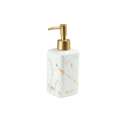 Marble Style Ceramic Soap Dispenser, 320ml - EUROPEAN HOUSE HOLD