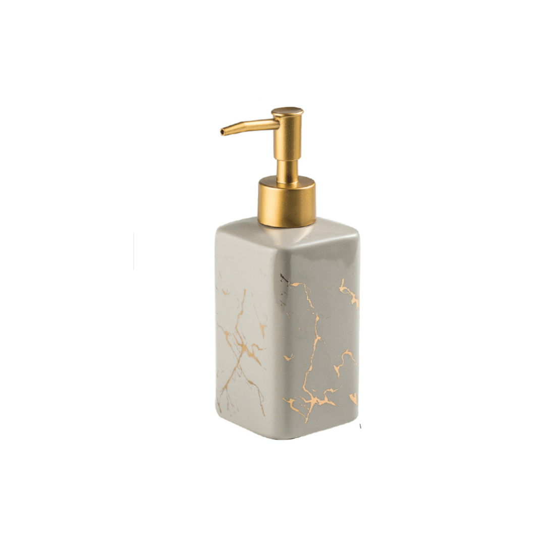 Marble Style Ceramic Soap Dispenser, 320ml - EUROPEAN HOUSE HOLD