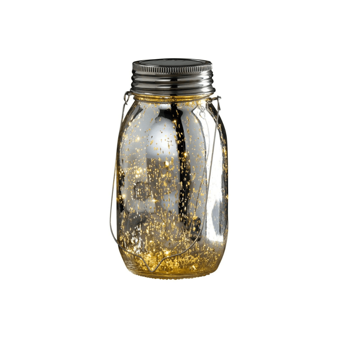 MELINERA Decorative Glass Jar With LED - EUROPEAN HOUSE HOLD