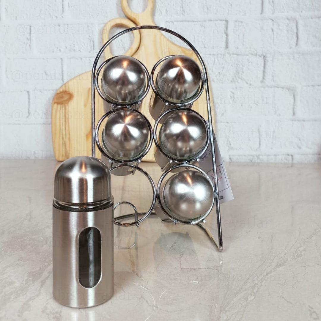 Metal 6 Piece Spice Set Galaxy - EUROPEAN HOUSE HOLD