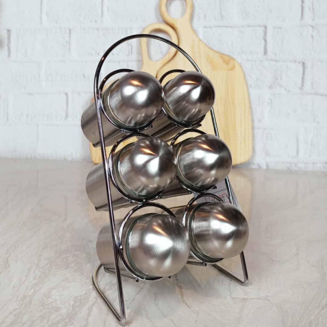 Metal 6 Piece Spice Set Galaxy - EUROPEAN HOUSE HOLD