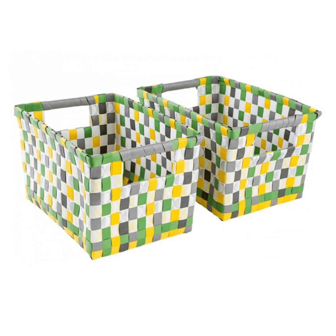 MIOMARE® STORAGE BASKETS, PLASTIC MESH SET OF 2 - EUROPEAN HOUSE HOLD