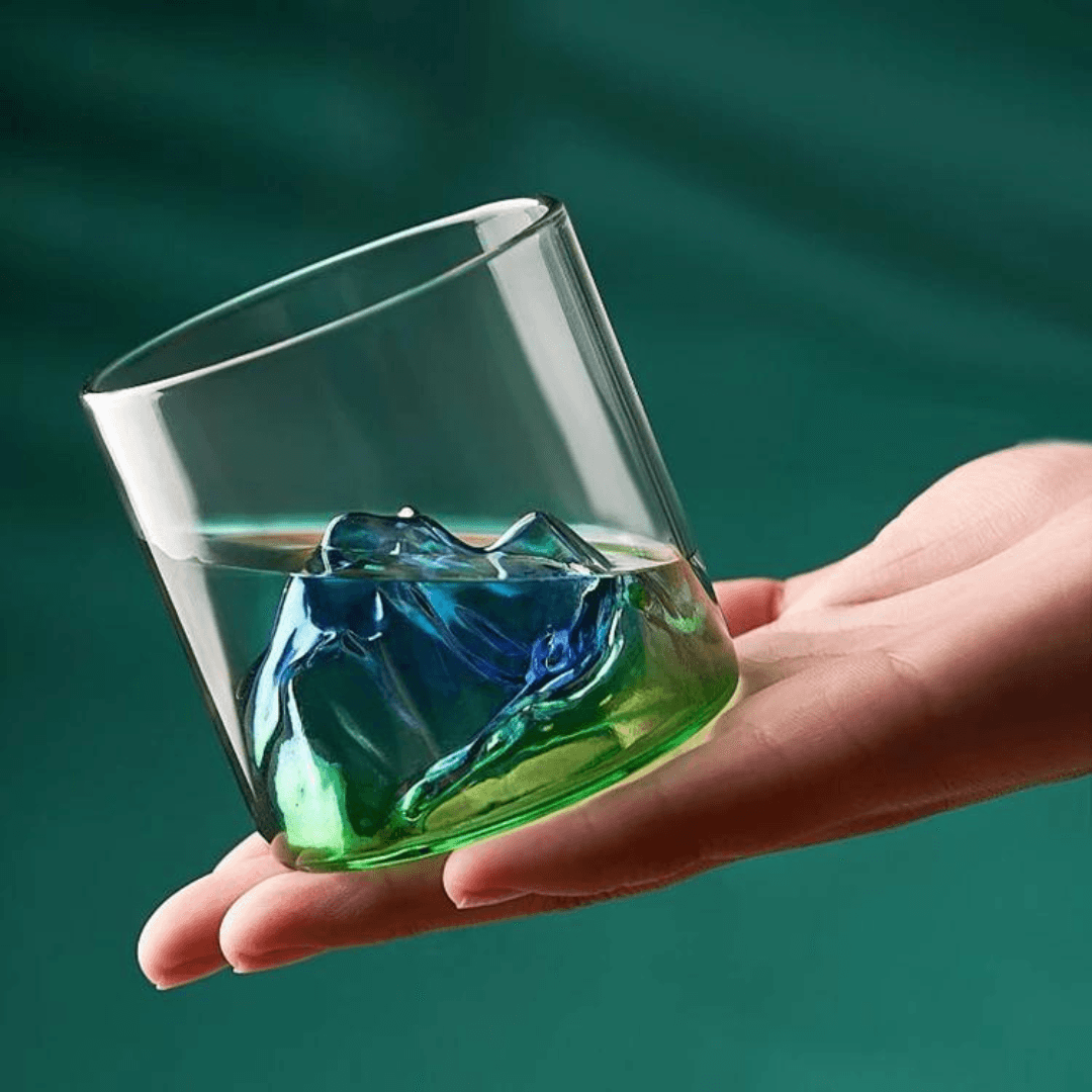 Mountain Glass with Thickened Bottom , Suitable for Any Drink 180ML - EUROPEAN HOUSE HOLD