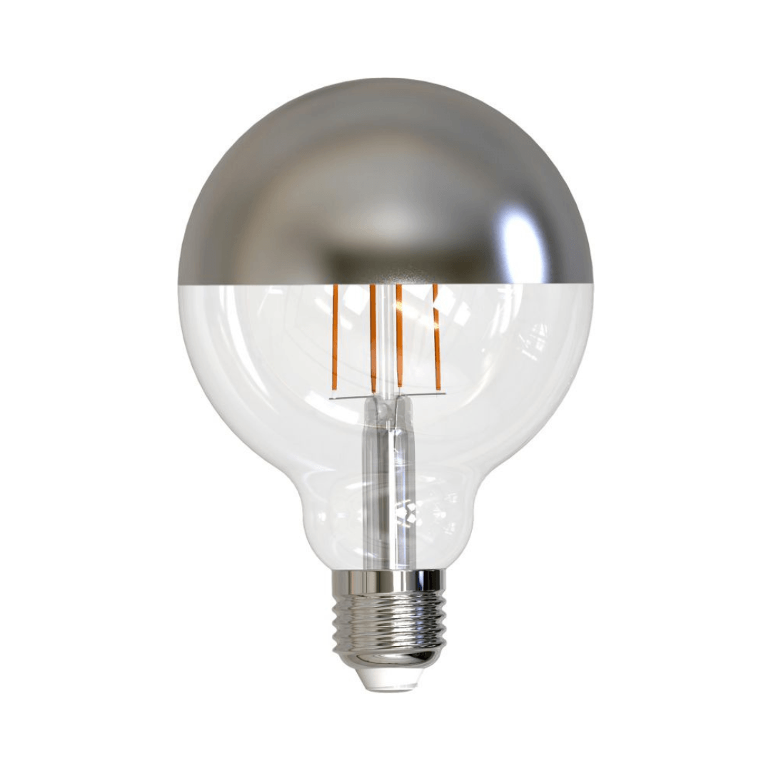 MÜLLER LICHT LED LIGHT FILAMENT GLOBE HALF MIRROR Bulb E27 4W=36W - EUROPEAN HOUSE HOLD