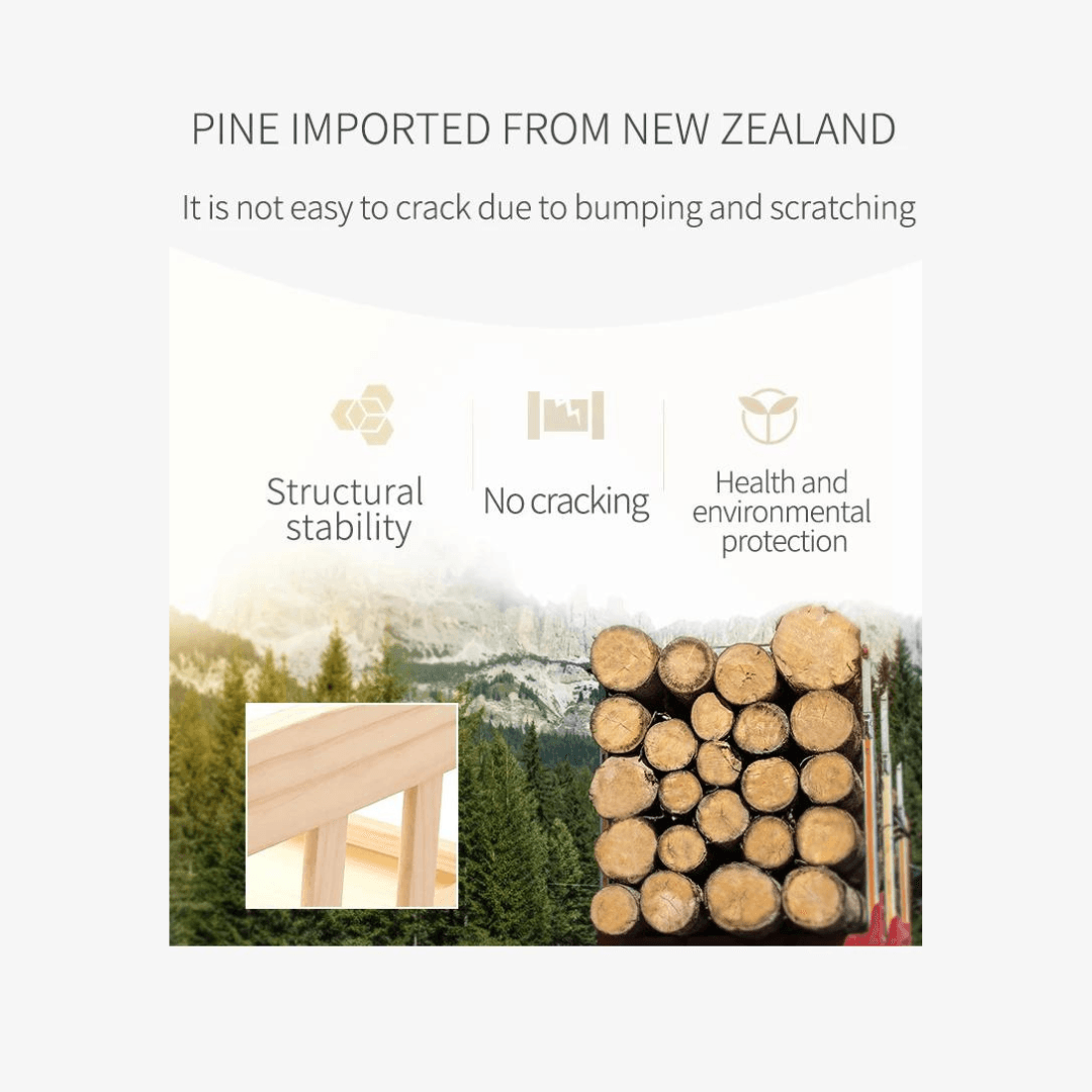 Multifunction Premium Wooden Baby Crib - EUROPEAN HOUSE HOLD