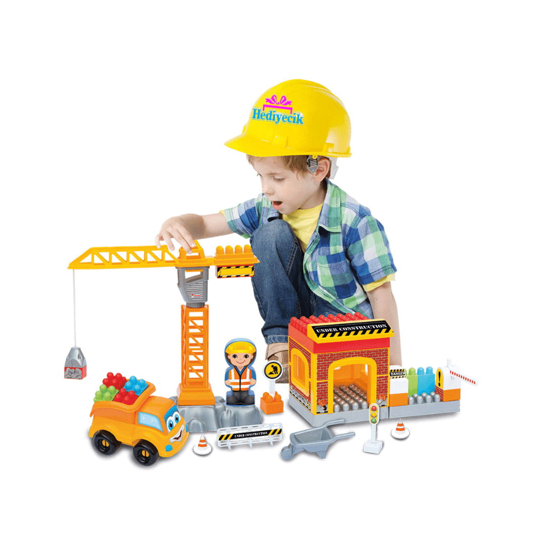 My First Construction Blocks Crane 45 Pieces - EUROPEAN HOUSE HOLD