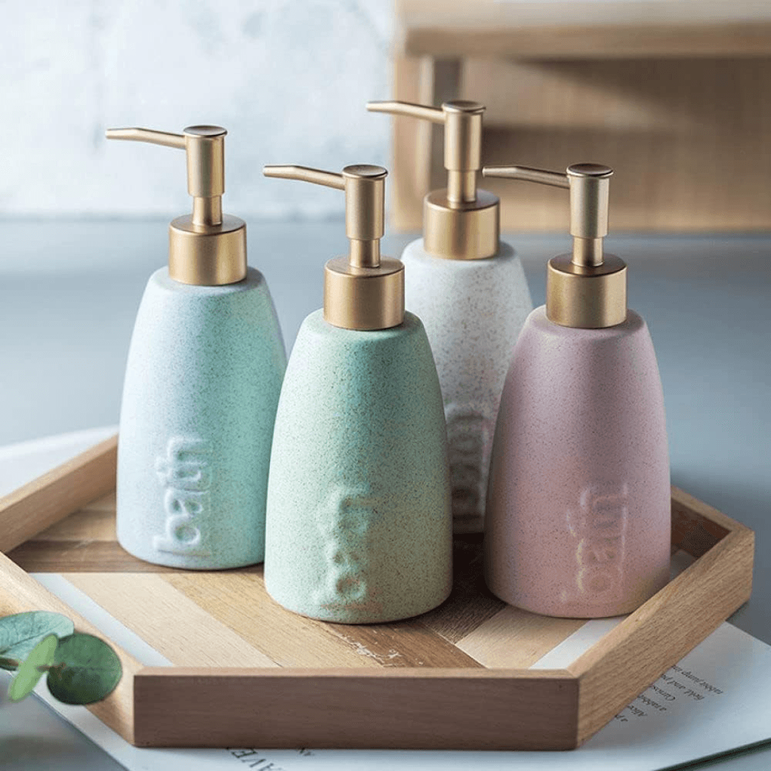 Nordic Soap Ceramic Dispenser 330ML - EUROPEAN HOUSE HOLD