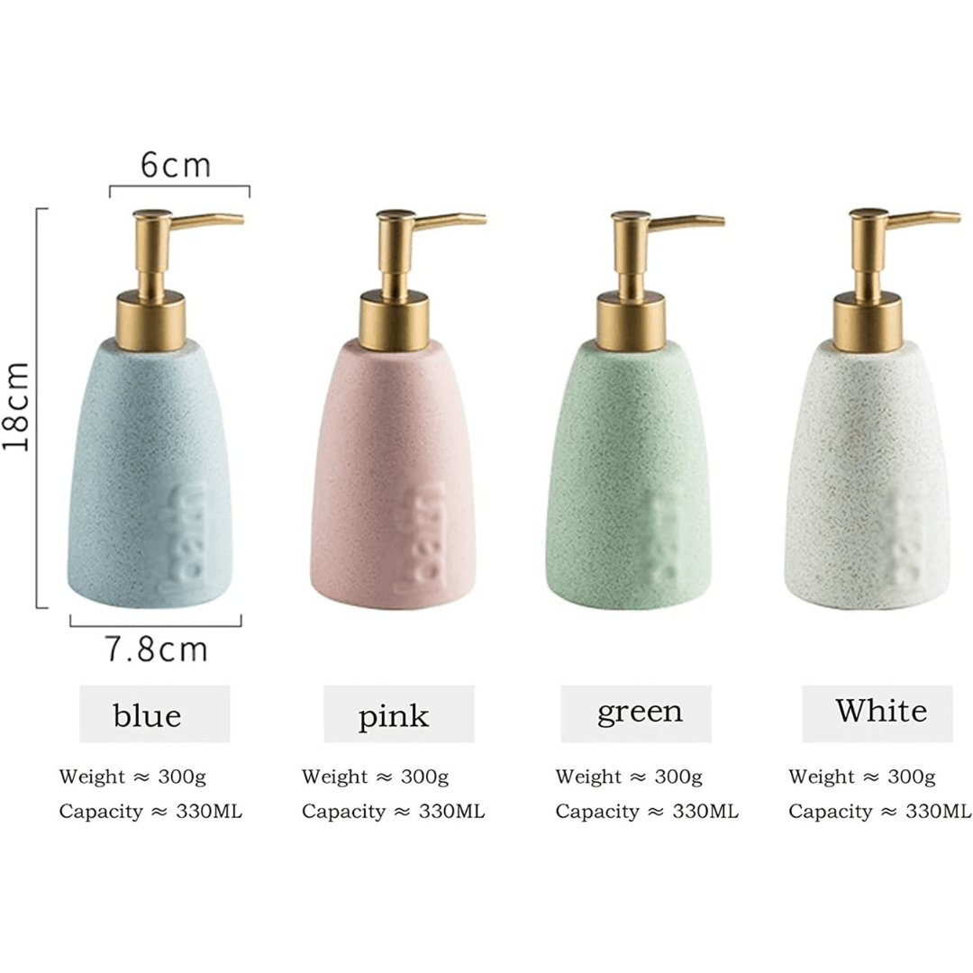 Nordic Soap Ceramic Dispenser 330ML - EUROPEAN HOUSE HOLD
