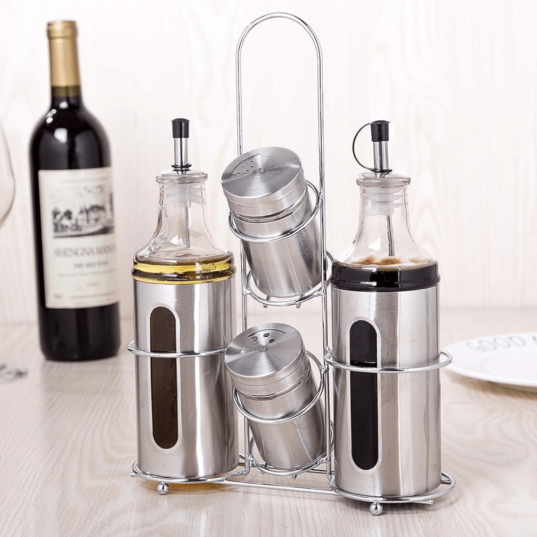 Oil And Vinegar Condiment Set - EUROPEAN HOUSE HOLD