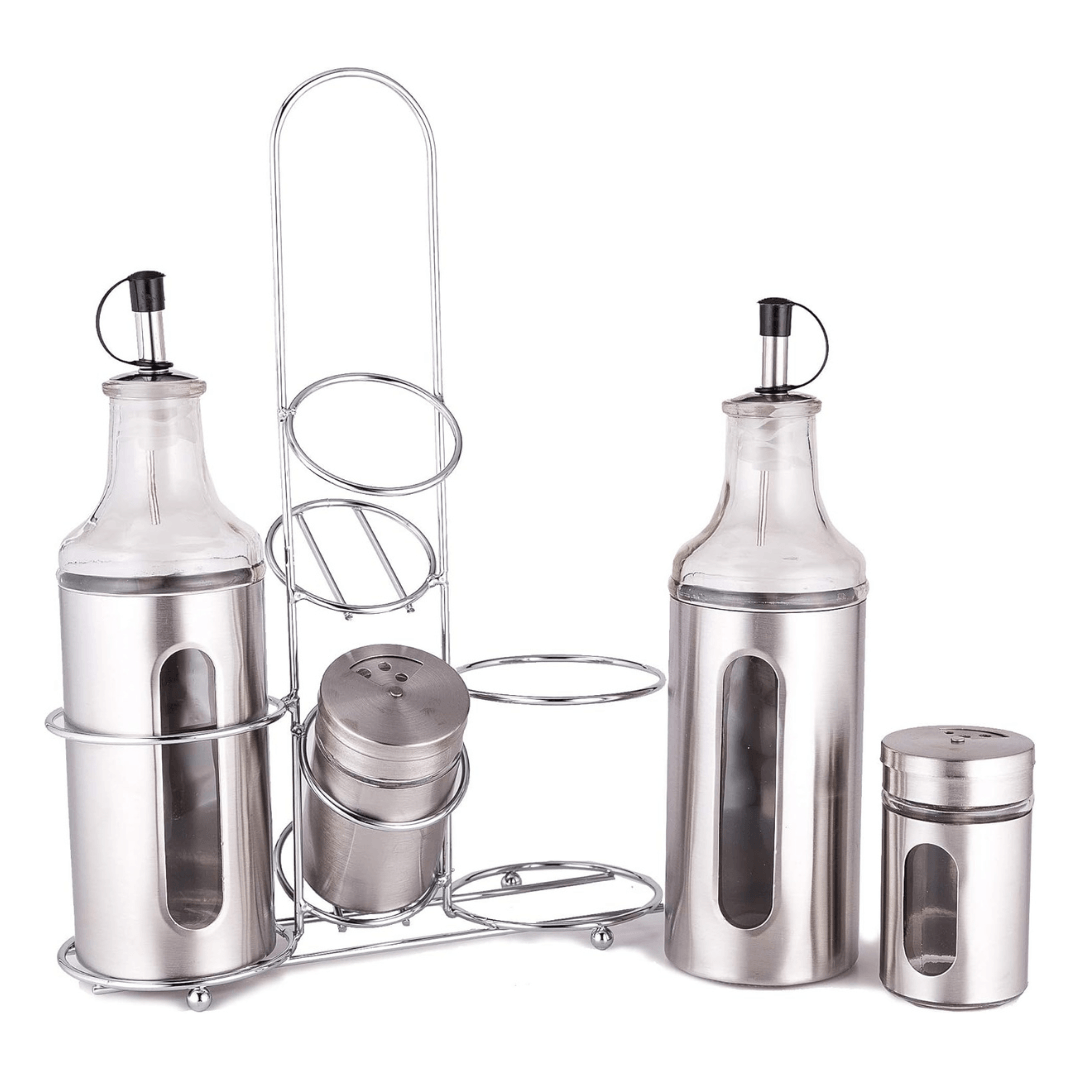 Oil And Vinegar Condiment Set - EUROPEAN HOUSE HOLD