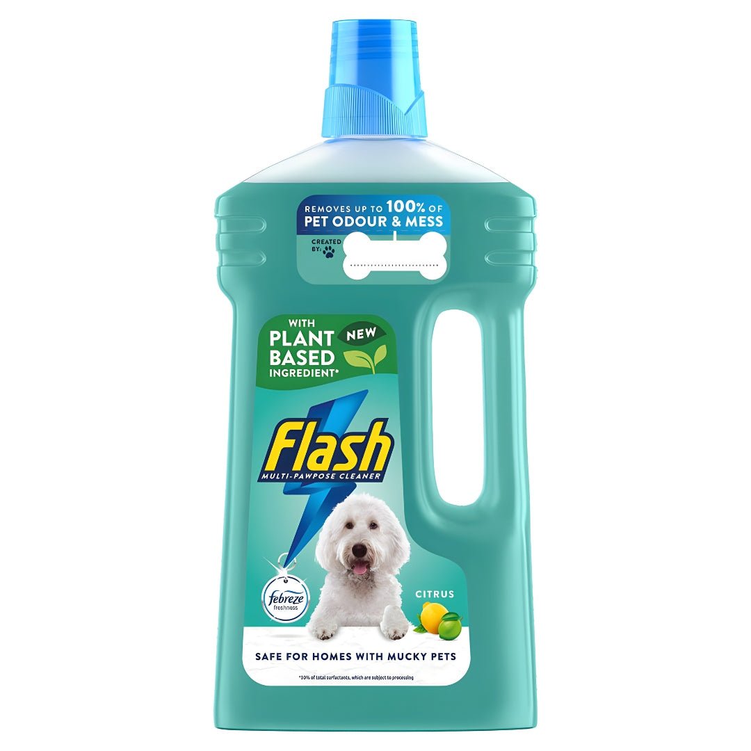 Flash All Pawpose Pet Safe Floor Cleaner 1L – Citrus scent, safe for homes with pets, made in UK