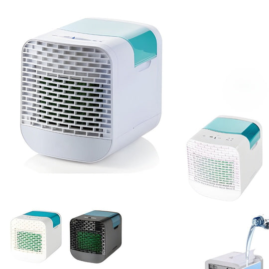 Quigg AC2-B Mini Air Cooler in white with water tank – compact and quiet air cooler for home or office use in Beirut, Lebanon