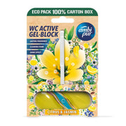 Ambi Pur WC Gel Block Citrus & Jasmin – EU Made toilet freshener with citrus and jasmine scent for long-lasting freshness and cleaning