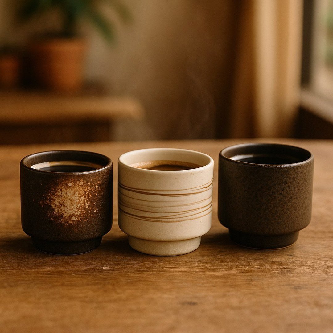 Elegant 3-Piece Japanese Tea and Coffee Cup Gift Set 150ml with Gift Box, Available in Two Styles – Beirut Lebanon