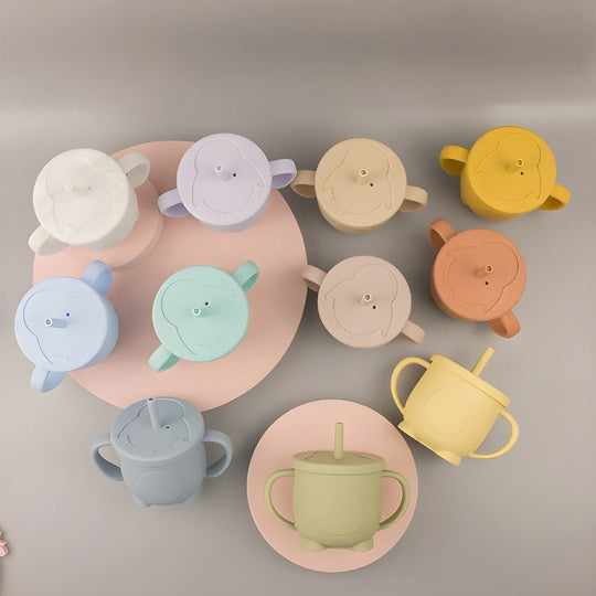 Penguin Silicone Sippy Cup – 150ml Educational Baby Training Cup