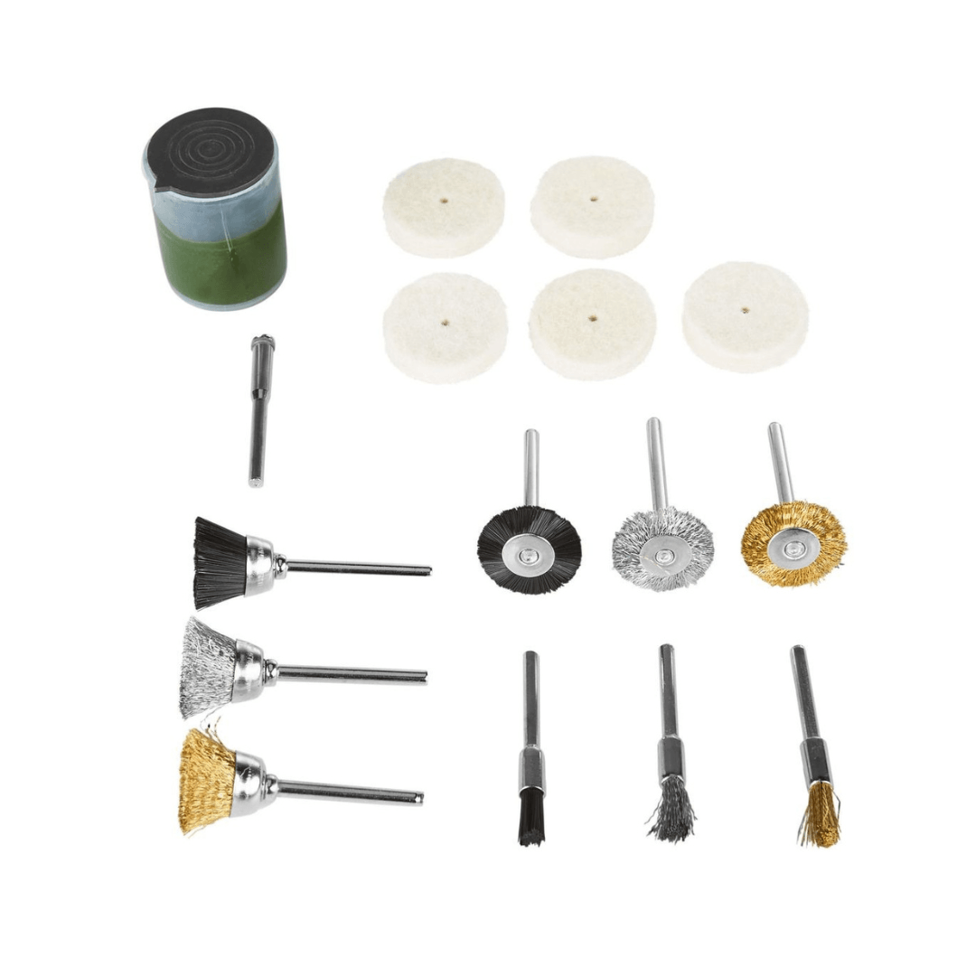 PARKSIDE BRUSH AND POLISHING DISC SET 16 PIECES - EUROPEAN HOUSE HOLD