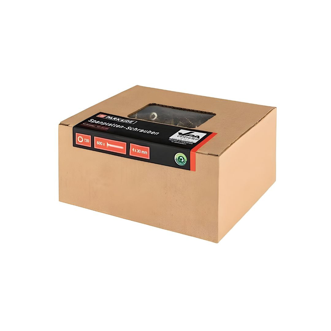 PARKSIDE CHIP BOARD SCREWS COUNTERSUNK HEAD T20 DRIVE - EUROPEAN HOUSE HOLD