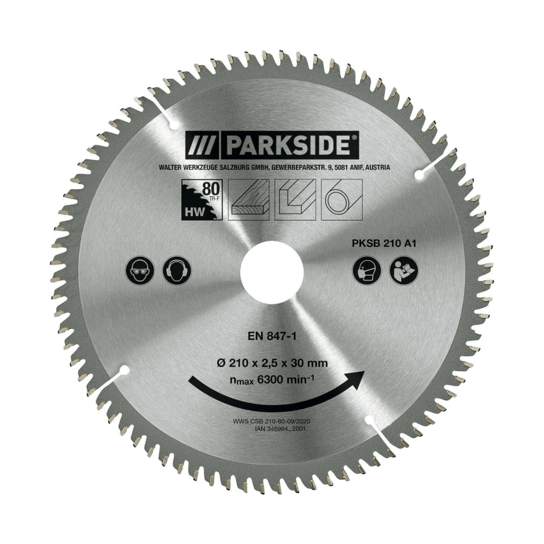 PARKSIDE CIRCULAR SAW BLADE »PKSB 210 A1«, 210 MM - EUROPEAN HOUSE HOLD