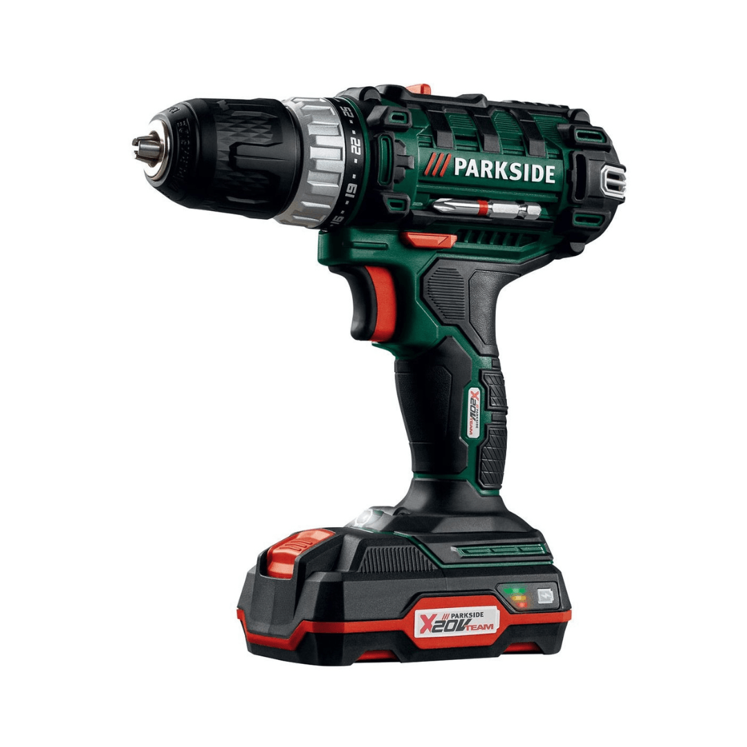 PARKSIDE Cordless Drill-Driver Set PABS 20-LI-E6 - EUROPEAN HOUSE HOLD