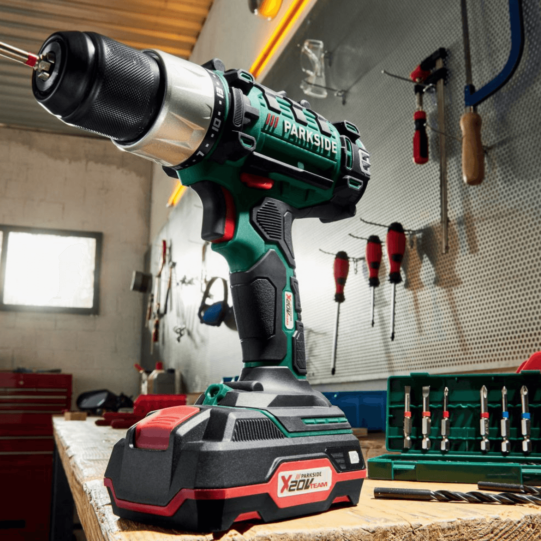 PARKSIDE Cordless Drill-Driver Set PABS 20-LI-E6 - EUROPEAN HOUSE HOLD