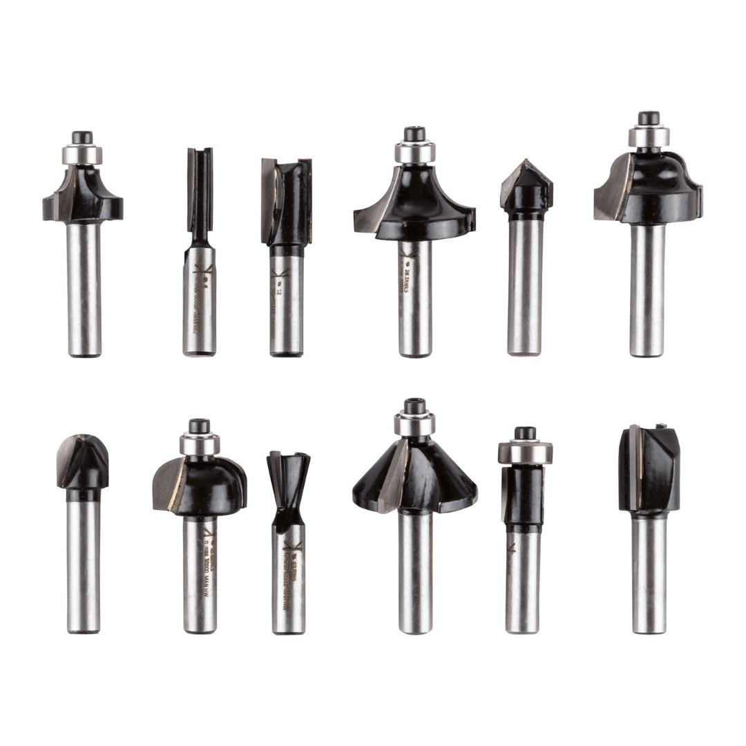 PARKSIDE MILLING BITS FOR ROUTER »PFB 12 A1«, 12 PIECES - EUROPEAN HOUSE HOLD