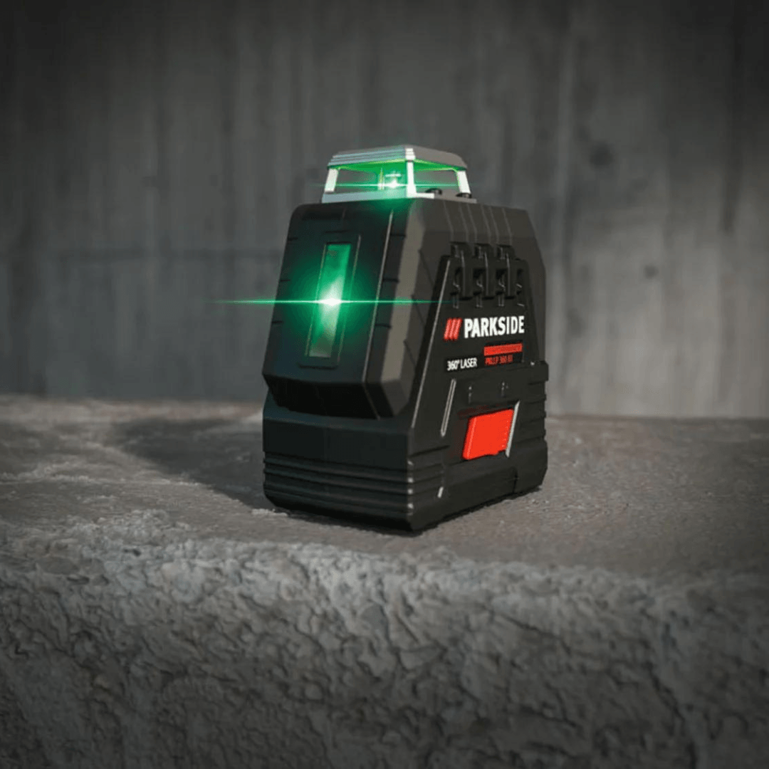 PARKSIDE PERFORMANCE® 4V Battery-Powered Cross Line Laser PKLLP 360 B3 ,360° - EUROPEAN HOUSE HOLD