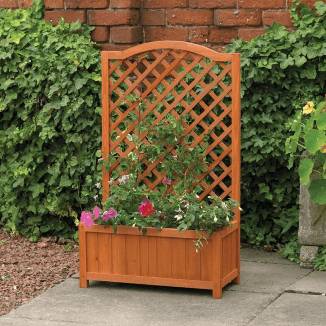 Parkside Planter With Trellis - EUROPEAN HOUSE HOLD