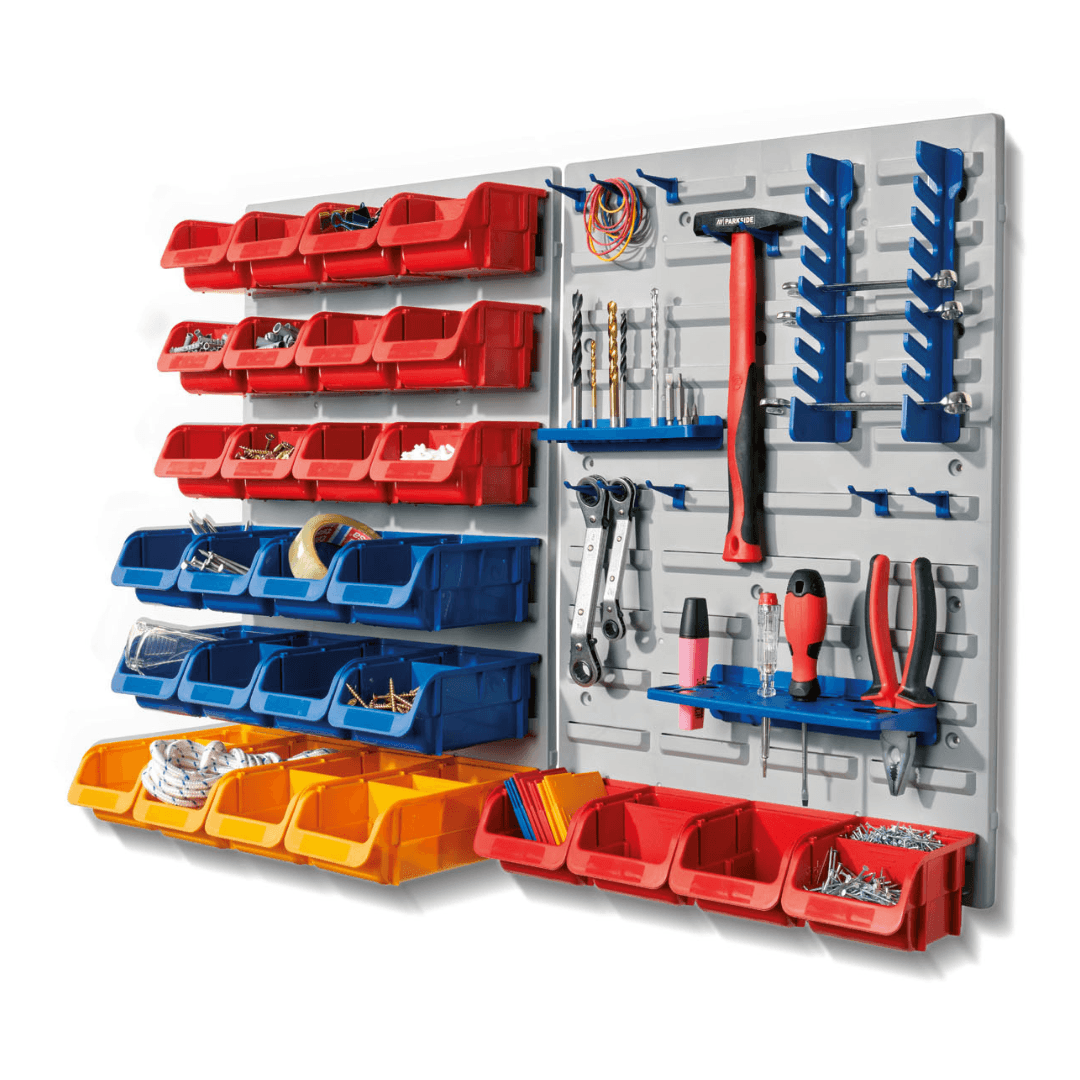 PARKSIDE® Wall Organizer, 75 Pieces, 2 Wall Panels - EUROPEAN HOUSE HOLD