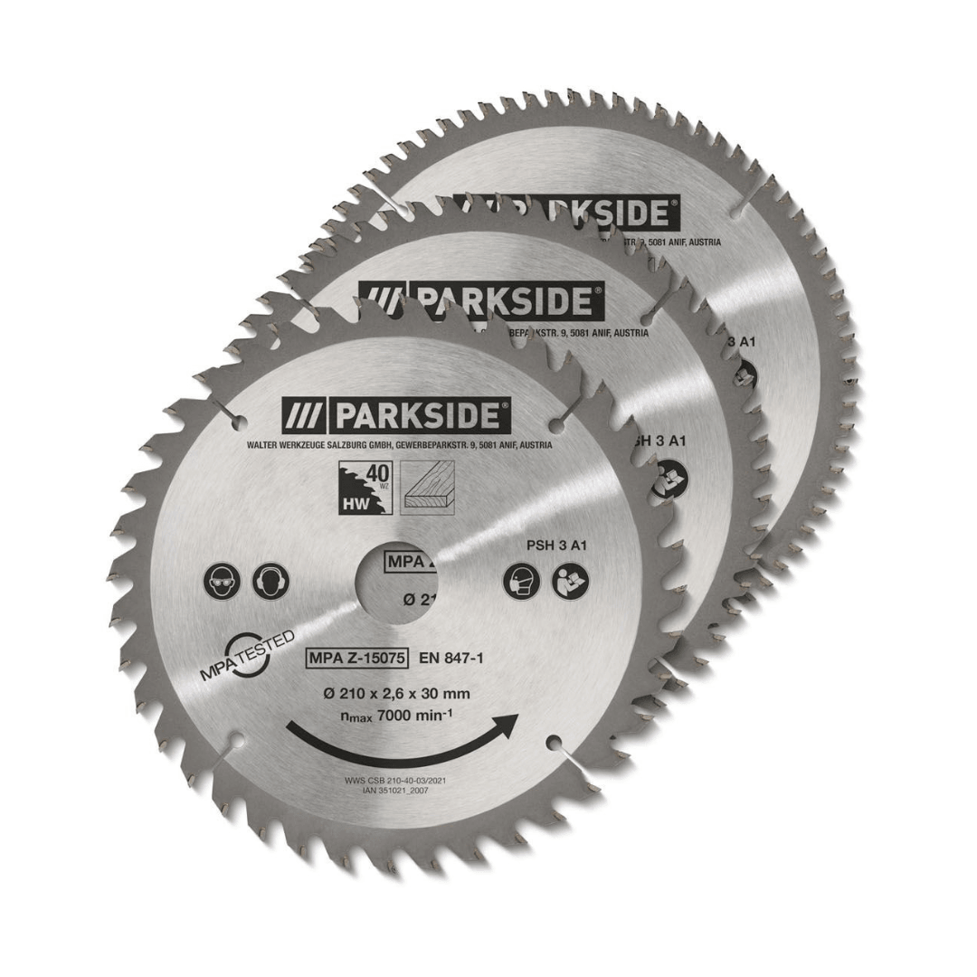 PARKSIDE SAW BLADE SET PSH 3 A1 SET OF 3 - EUROPEAN HOUSE HOLD