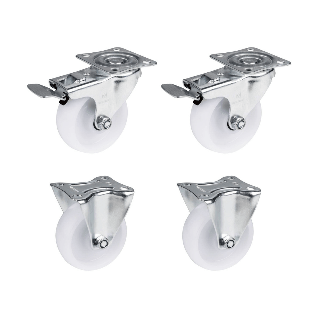 PARKSIDE TRANSPORT CASTORS SET OF 4 - EUROPEAN HOUSE HOLD