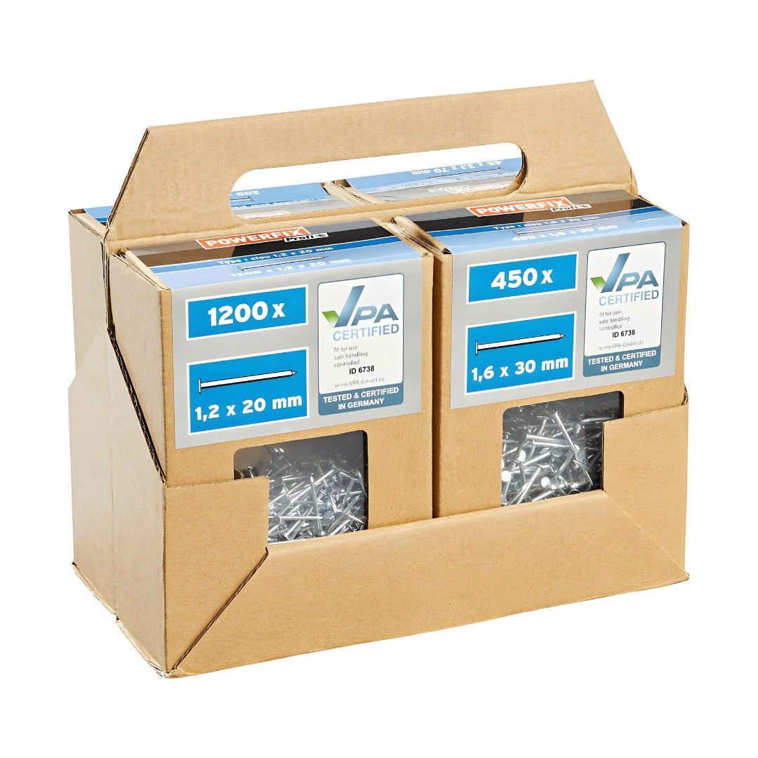 PARKSIDE VPA CERTIFIED NAILS FOR PLASTERBOARD SET OF 1895 PIECES - EUROPEAN HOUSE HOLD