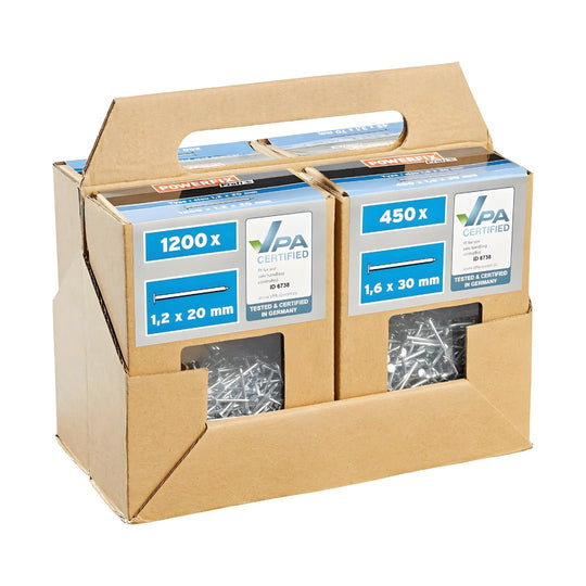 PARKSIDE VPA CERTIFIED NAILS FOR PLASTERBOARD SET OF 1895 PIECES - EUROPEAN HOUSE HOLD