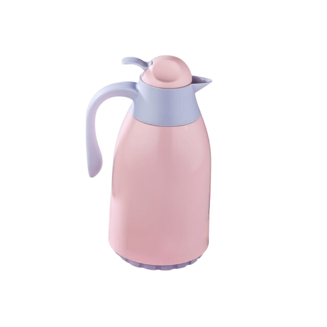 Plastic Vacuum Thermos With Glass Inner 1.3L - EUROPEAN HOUSE HOLD