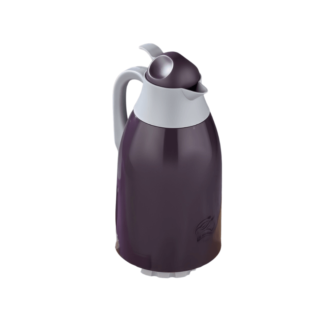 Plastic Vacuum Thermos With Glass Inner 1.3L - EUROPEAN HOUSE HOLD