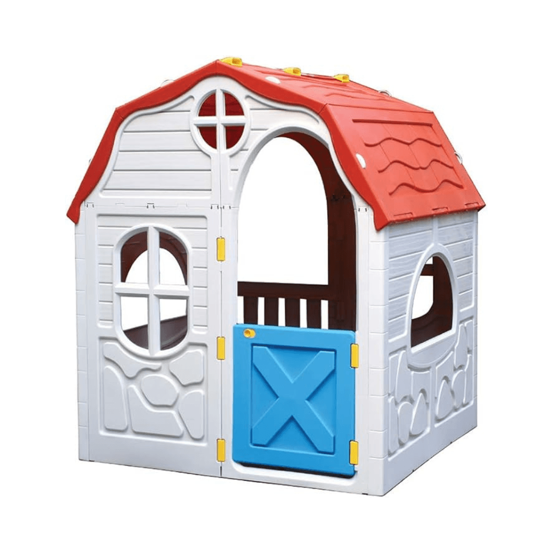 Playland Foldable Children's Playhouse with Working Door and Windows - EUROPEAN HOUSE HOLD