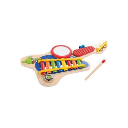 PLAYTIVE 6-IN-1 WOODEN GUITAR - EUROPEAN HOUSE HOLD