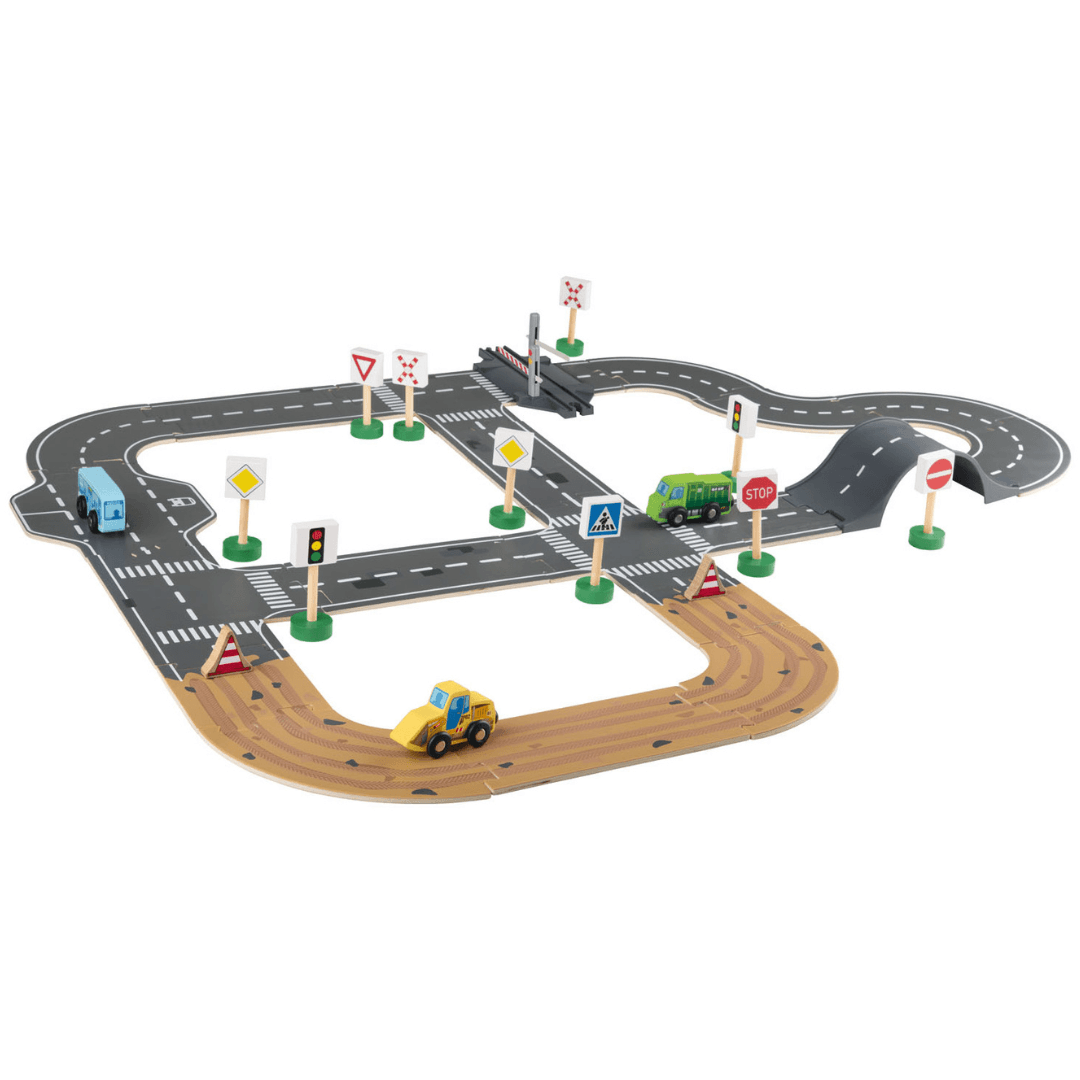 PLAYTIVE CONSTRUCTION ROAD SET 36 PIECES - EUROPEAN HOUSE HOLD