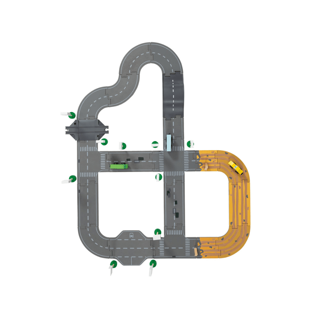 PLAYTIVE CONSTRUCTION ROAD SET 36 PIECES - EUROPEAN HOUSE HOLD