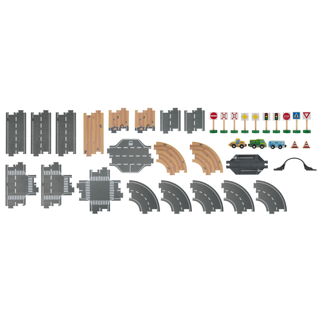 PLAYTIVE CONSTRUCTION ROAD SET 36 PIECES - EUROPEAN HOUSE HOLD