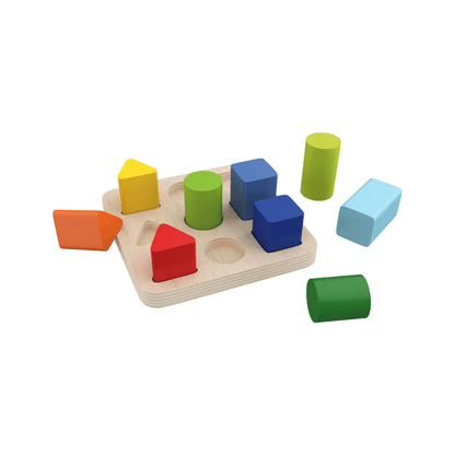 PLAYTIVE EDUCATIONAL WOODEN TOY SET OF 10 PIECES - EUROPEAN HOUSE HOLD