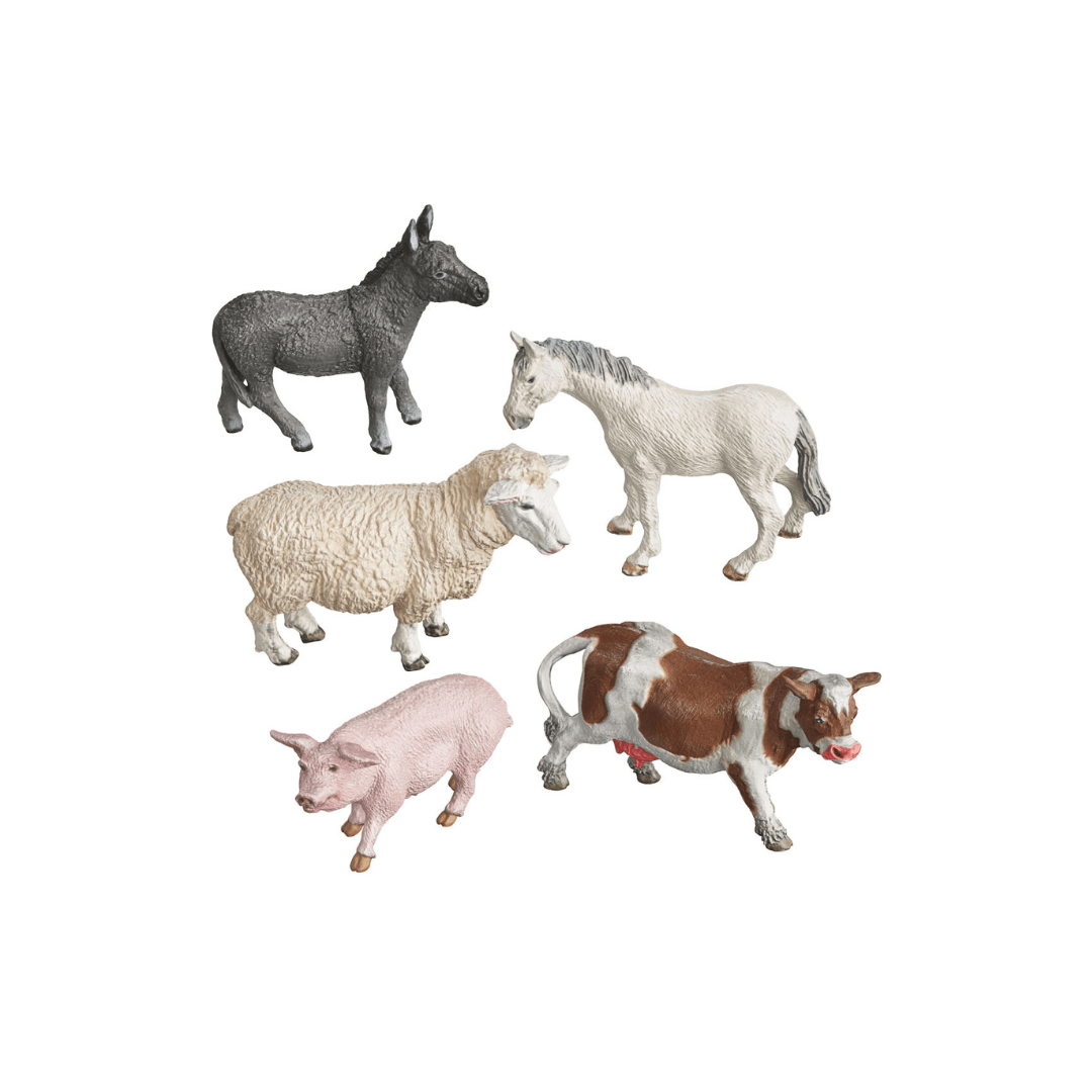 PLAYTIVE Farm Animal TOY ANIMAL SET OF 5 - EUROPEAN HOUSE HOLD