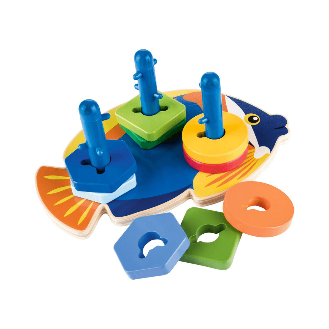 PLAYTIVE FISH NESTING GAME 10 PIECES - EUROPEAN HOUSE HOLD