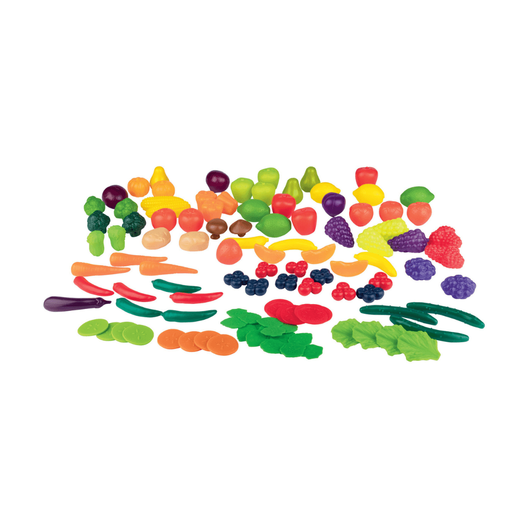 PLAYTIVE FRUIT AND VEGETABLE SET 100 PIECES - EUROPEAN HOUSE HOLD