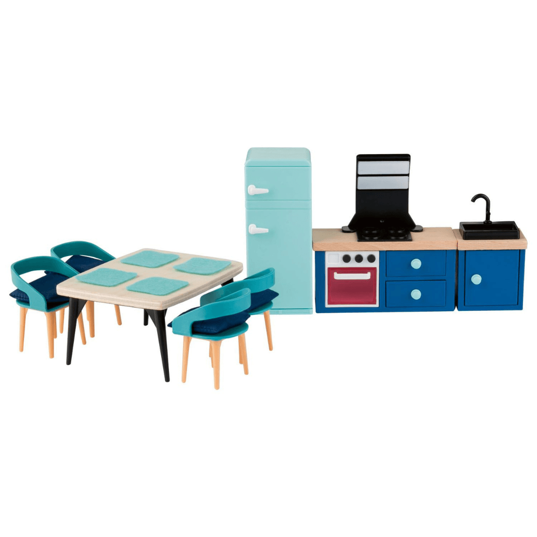 PLAYTIVE HOUSE FURNITURE KITCHEN 16 PIECES - EUROPEAN HOUSE HOLD