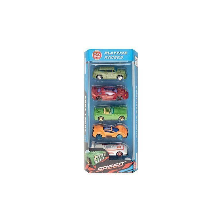 PLAYTIVE TOY CAR SET, 5 PIECES - EUROPEAN HOUSE HOLD