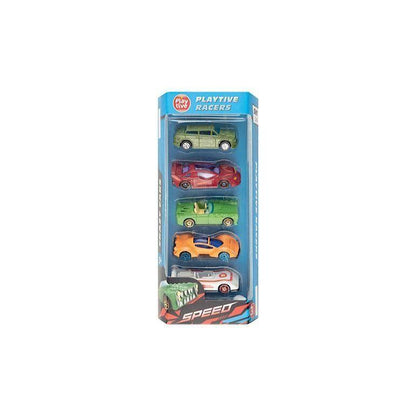 PLAYTIVE TOY CAR SET, 5 PIECES - EUROPEAN HOUSE HOLD