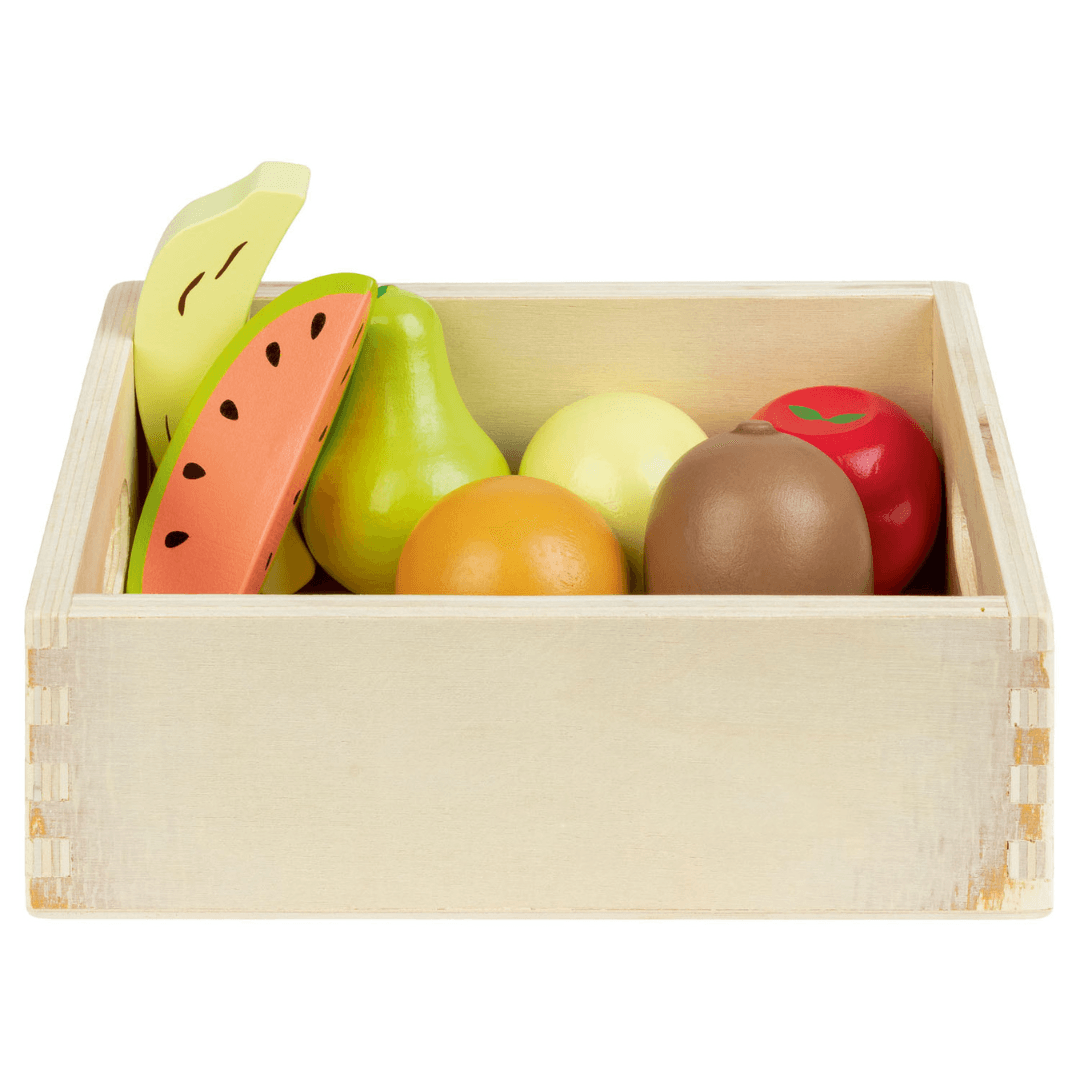 PLAYTIVE WOODEN BOX WITH FRUITS - EUROPEAN HOUSE HOLD