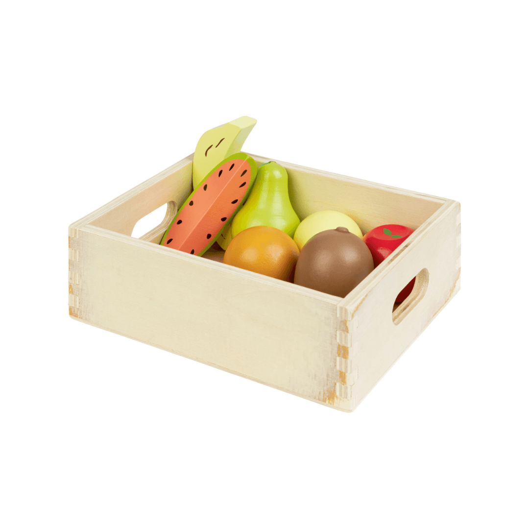 PLAYTIVE WOODEN BOX WITH FRUITS - EUROPEAN HOUSE HOLD