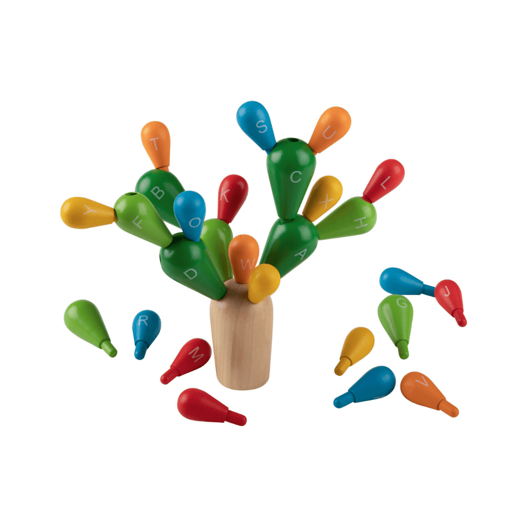 PLAYTIVE WOODEN CACTUS SHAPER 28 PIECES - EUROPEAN HOUSE HOLD