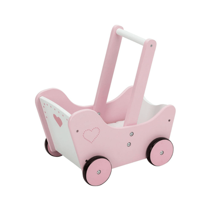 PLAYTIVE WOODEN DOLL'S PRAM - EUROPEAN HOUSE HOLD